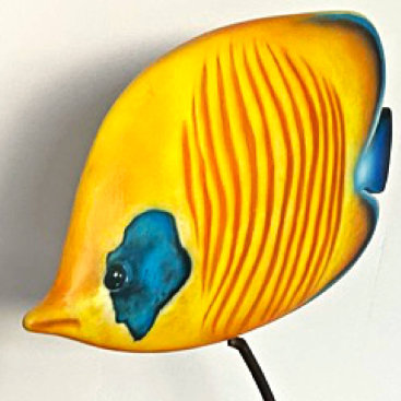 Poisson exotique peint